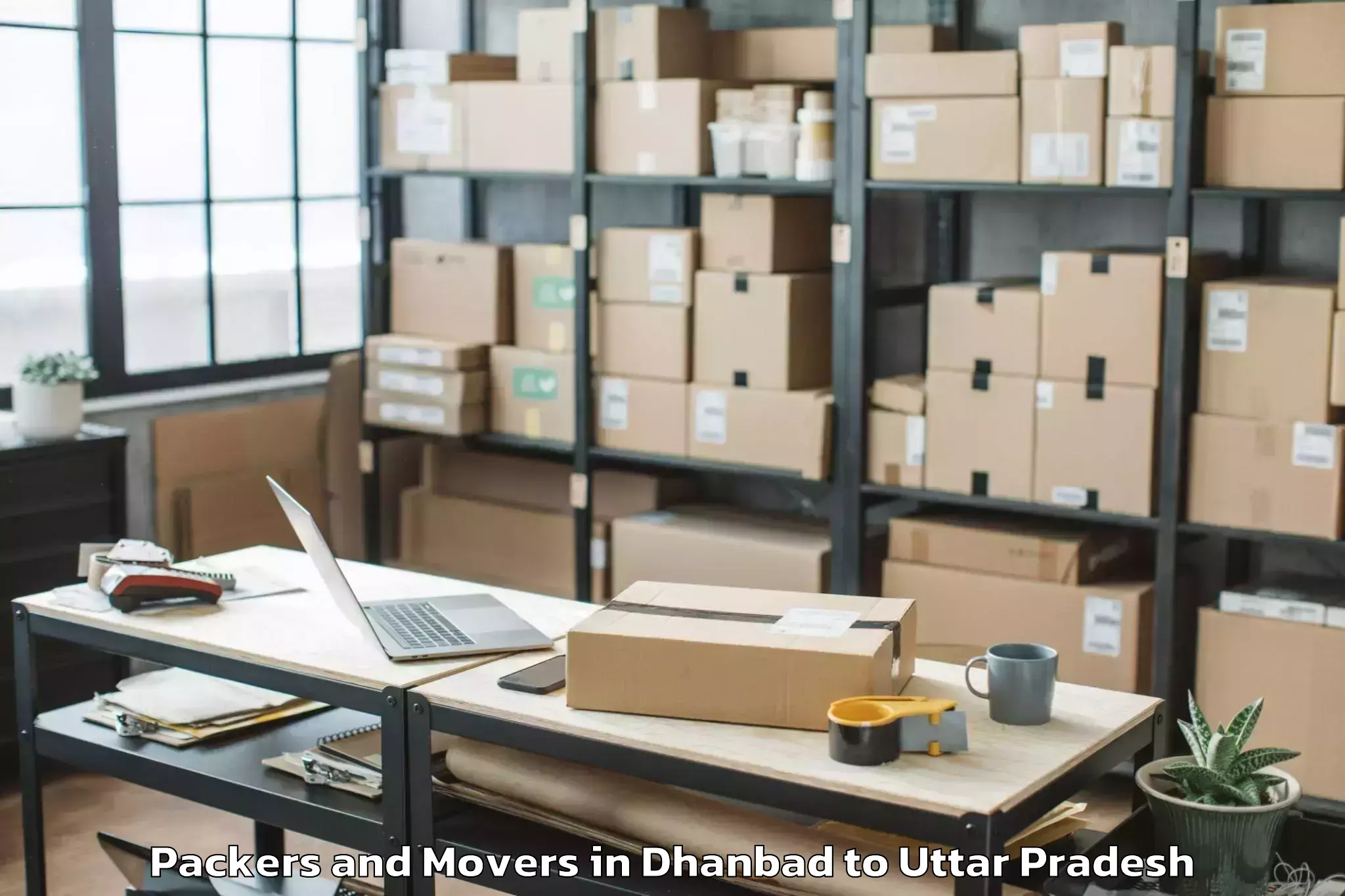 Book Dhanbad to Itimadpur Packers And Movers Online